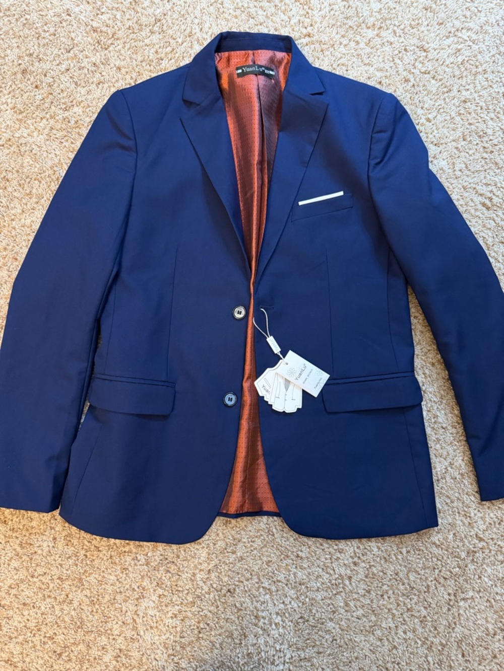 Youth Navy Blazer - Classic Two-Button Jacket